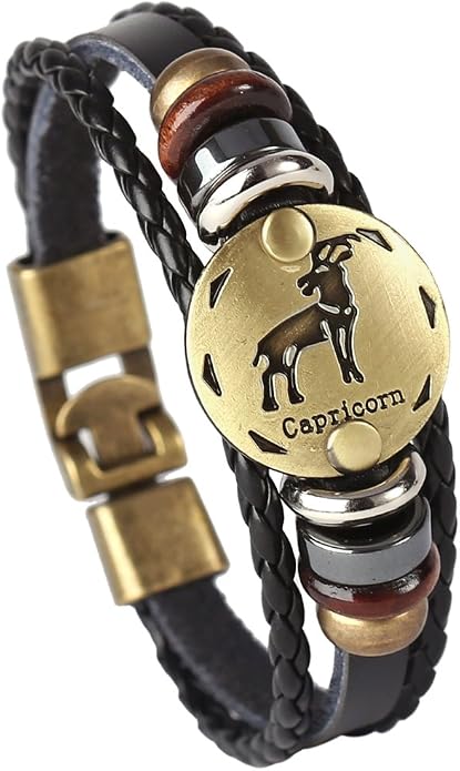 Astro Bracelet – Zodiac Leather Wristband