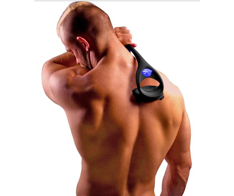 Back Hair Removal and Body Shaver with Curved Handle