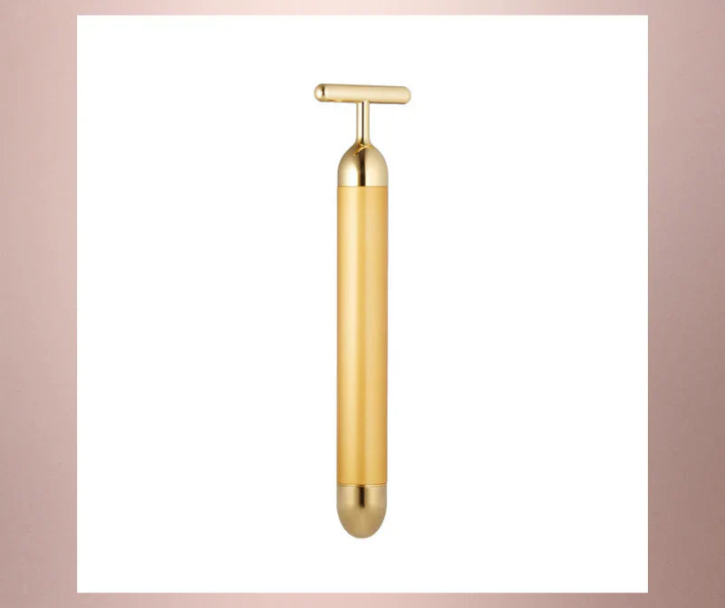 MenX 24k Gold Facial Massager – Reduce Puffiness, Wrinkles & Define Jawline