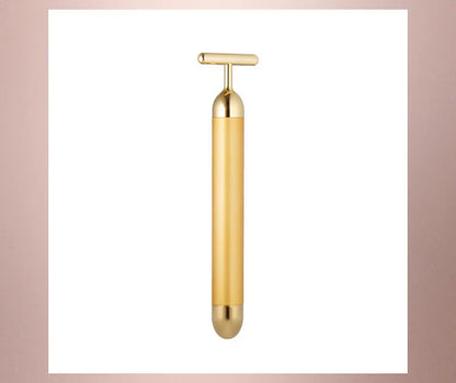 MenX 24k Gold Facial Massager – Reduce Puffiness, Wrinkles & Define Jawline