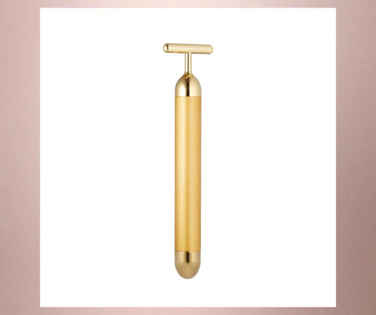 MenX 24k Gold Facial Massager – Reduce Puffiness, Wrinkles & Define Jawline