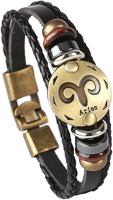 Astro Bracelet – Zodiac Leather Wristband