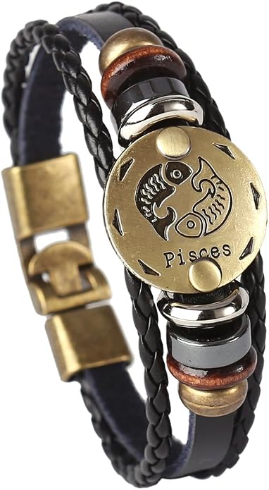 Astro Bracelet – Zodiac Leather Wristband