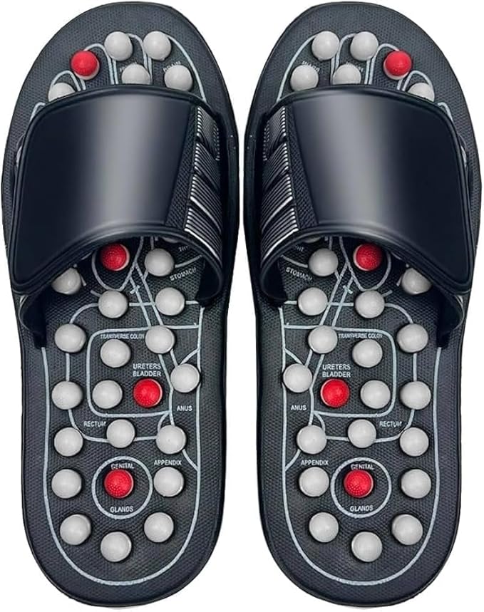 Acupressure Massage Sandals with Reflexology Nodes – Foot Pain Relief Slippers