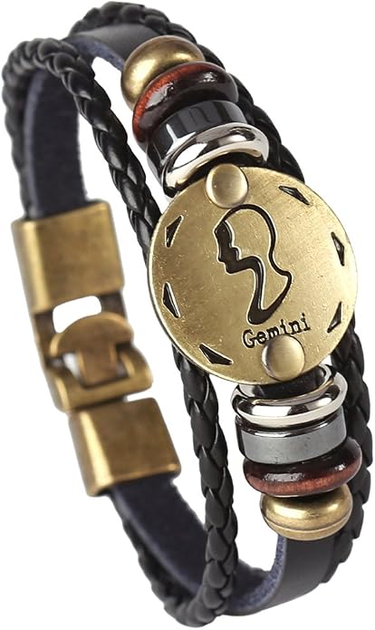 Astro Bracelet – Zodiac Leather Wristband
