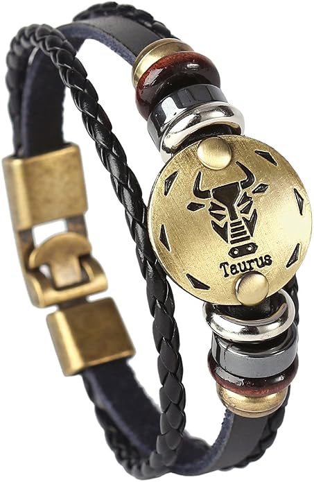 Astro Bracelet – Zodiac Leather Wristband