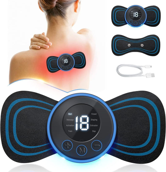 Mini Body Massager - Portable Butterfly Massager for Blood Circulation, Pain Relief