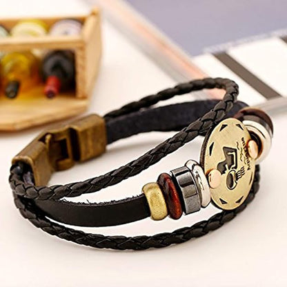 Astro Bracelet – Zodiac Leather Wristband