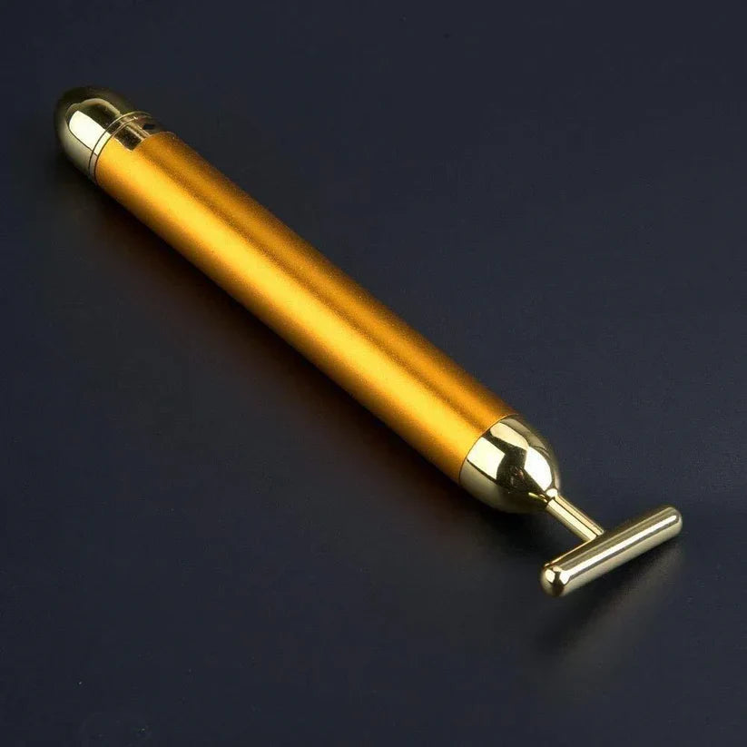MenX 24k Gold Facial Massager – Reduce Puffiness, Wrinkles & Define Jawline