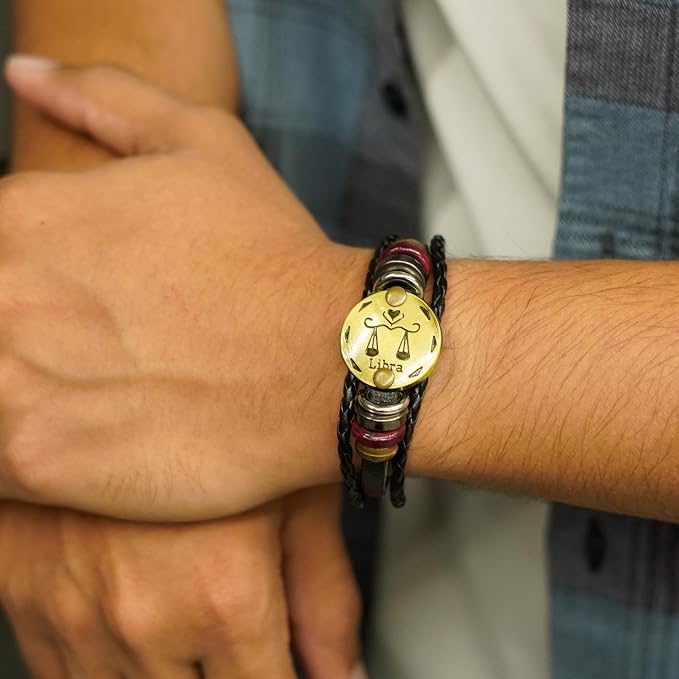 Astro Bracelet – Zodiac Leather Wristband