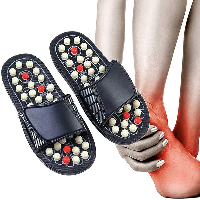 Acupressure Massage Sandals with Reflexology Nodes – Foot Pain Relief Slippers