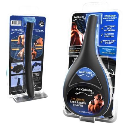 Back Hair Removal and Body Shaver with Curved Handle