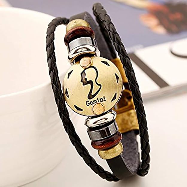 Astro Bracelet – Zodiac Leather Wristband