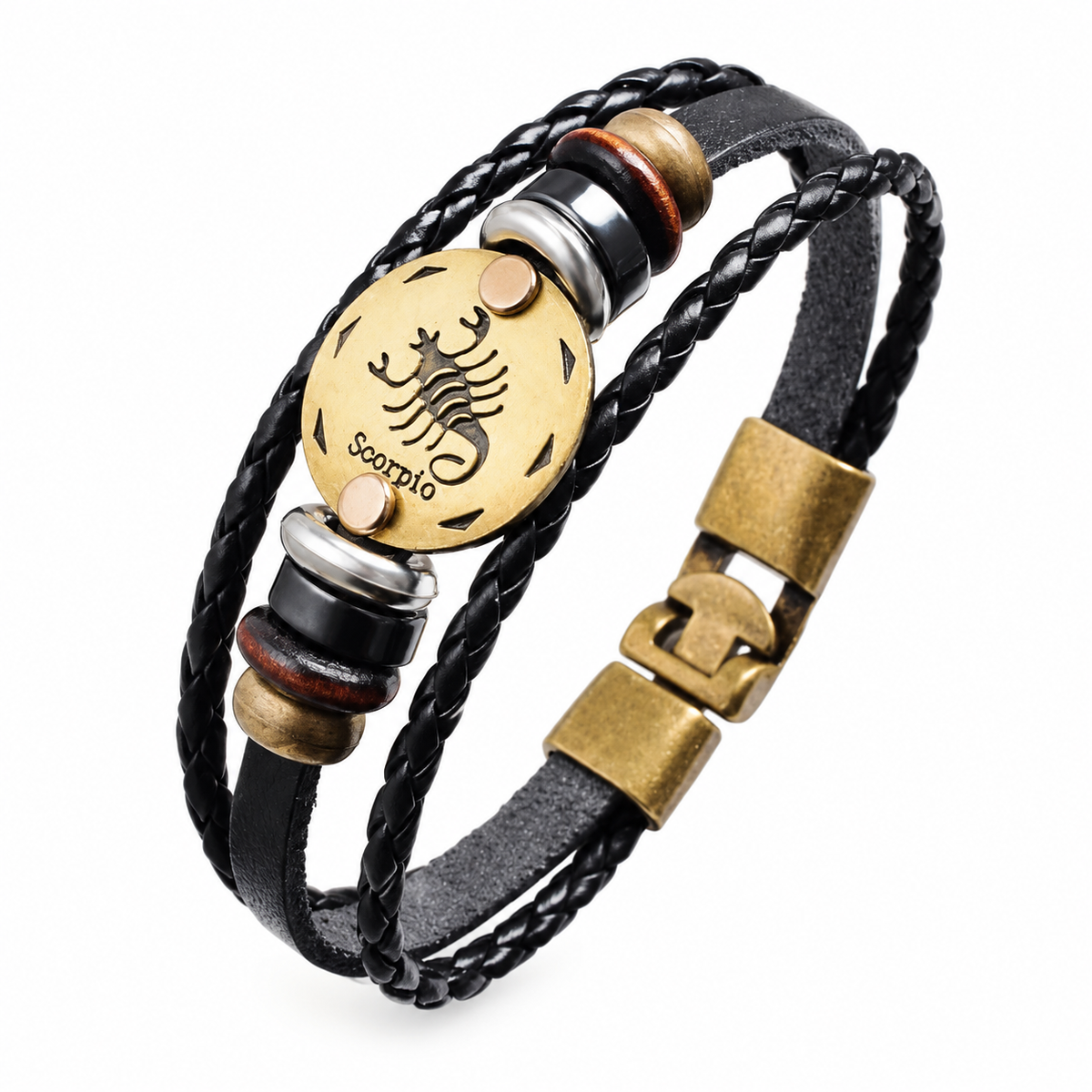 Astro Bracelet – Zodiac Leather Wristband