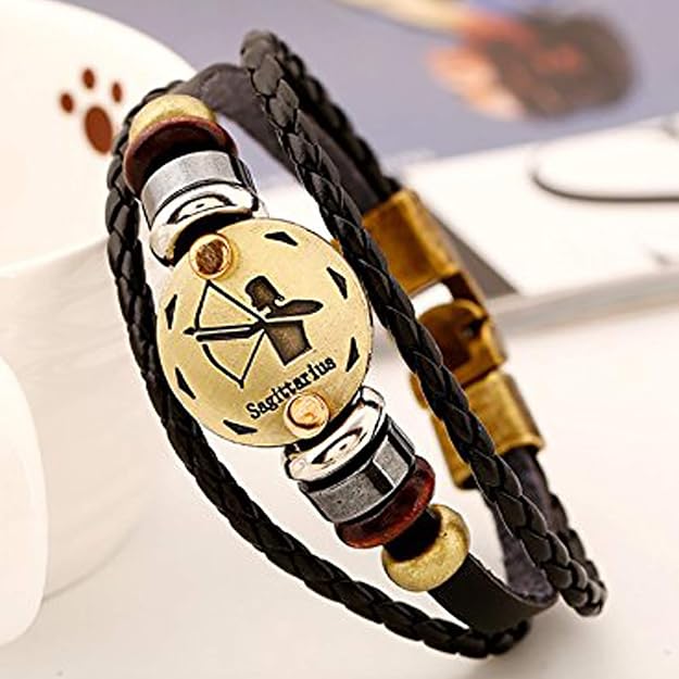 Astro Bracelet – Zodiac Leather Wristband