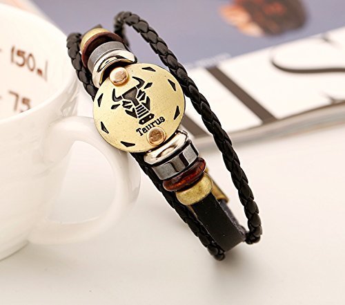 Astro Bracelet – Zodiac Leather Wristband