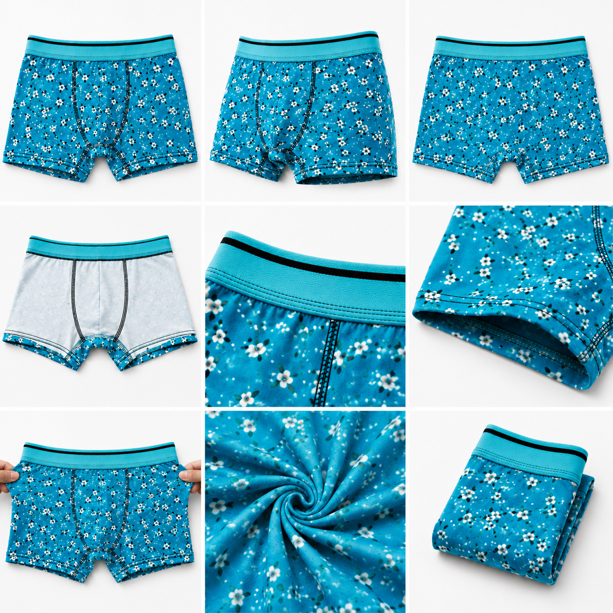 Floral Print Men’s Innerwear Combo – Pack of 3